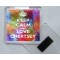 Keep Calm and Love Chertsey - Square Acrylic Fridge Magnet