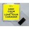 Keep Calm and Love Your Caravan - Square Acrylic Fridge Magnet
