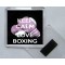 Keep Calm and Love Boxing - Square Acrylic Fridge Magnet