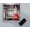 Keep Calm and Love London - Square Acrylic Fridge Magnet