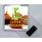 Keep Calm and Love Cooking - Square Acrylic Fridge Magnet