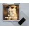 Keep Calm and Love Meerkats - Square Acrylic Fridge Magnet