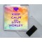 Keep Calm and Love Horley - Square Acrylic Fridge Magnet
