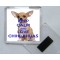 Keep Calm and Love Chihuahuas - Square Acrylic Fridge Magnet