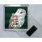 Keep Calm and Love Owls - Square Acrylic Fridge Magnet