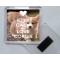 Keep Calm and Love Corgis - Square Acrylic Fridge Magnet