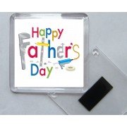 Happy Father's Day - Square Acrylic Fridge Magnet
