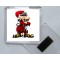 Keep Calm and Bah Humbug - Square Acrylic Fridge Magnet