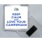 Keep Calm and Love Your Campervan - Square Acrylic Fridge Magnet