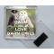 Keep Calm and Love Barn Owls - Square Acrylic Fridge Magnet