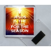 Jesus is the Reason for the Season - Square Acrylic Fridge Magnet