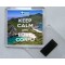 Keep Calm and Love Corfu - Square Acrylic Fridge Magnet