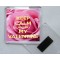 Keep Calm and be My Valentine - Square Acrylic Fridge Magnet