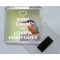 Keep Calm and Love a Kingfisher - Square Acrylic Fridge Magnet