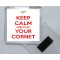 Keep Calm and Play Your Cornet - Square Acrylic Fridge Magnet