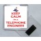 Keep Calm I'm a Telephone Engineer - Square Acrylic Fridge Magnet