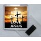 Keep Calm and Love Jesus - Square Acrylic Fridge Magnet