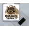 Keep Calm and Love Russian Gerbils - Square Acrylic Fridge Magnet