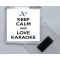 Keep Calm and Love Karaoke - Square Acrylic Fridge Magnet