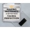 Making Mistrakes is Better than Faking Perfection - Square Acrylic Fridge Magnet
