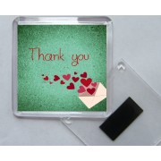 Thank You - Square Acrylic Fridge Magnet