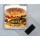 Keep Calm and Love Cheese Burgers - Square Acrylic Fridge Magnet