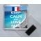 Keep Calm and Love Nice - Square Acrylic Fridge Magnet