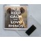 Keep Calm and Love Rhinos - Square Acrylic Fridge Magnet