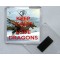 Keep Calm and Love Dragons - Square Acrylic Fridge Magnet