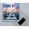 Keep Calm and Love Venice - Square Acrylic Fridge Magnet
