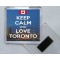 Keep Calm and Love Toronto - Square Acrylic Fridge Magnet