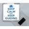 Keep Calm and Keep Guiding - Square Acrylic Fridge Magnet