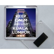 Keep Calm and Love Kuala Lumpur - Square Acrylic Fridge Magnet