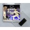 Keep Calm and Love Fencing - Square Acrylic Fridge Magnet
