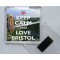 Keep Calm and Love Bristol - Square Acrylic Fridge Magnet