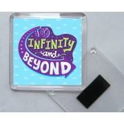 To Infinity and Beyond - Square Acrylic Fridge Magnet