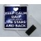 Keep Calm Dad Loves You to the Stars and Back - Square Acrylic Fridge Magnet