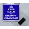 Keep Calm you Grumpy Grandad - Square Acrylic Fridge Magnet