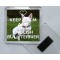 Keep Calm and Love an English Bull Terrier - Square Acrylic Fridge Magnet