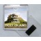 Keep Calm and Love Holy Island - Square Acrylic Fridge Magnet