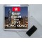 Keep Calm and Love Hong Kong - Square Acrylic Fridge Magnet