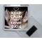 Keep Calm and Love Bats - Square Acrylic Fridge Magnet