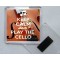 Keep Calm and Play the Cello - Square Acrylic Fridge Magnet