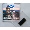 Keep Calm and Love Edinburgh - Square Acrylic Fridge Magnet