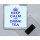 Keep Calm and Drink Tea - Square Acrylic Fridge Magnet