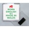 Born English But Made in Wales - Square Acrylic Fridge Magnet
