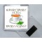 Where There is Tea There is Love - Square Acrylic Fridge Magnet