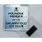 Founder Member of the Grumpy Old Git Club - Square Acrylic Fridge Magnet