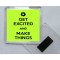 Get Excited and Make Things - Square Acrylic Fridge Magnet