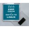 Keep Calm and Switch to Linux - Square Acrylic Fridge Magnet